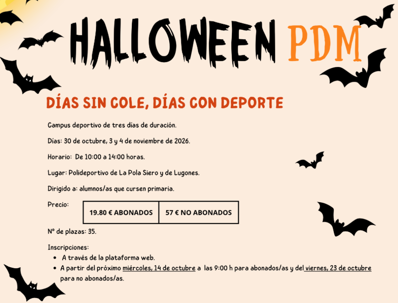 Días sin cole, días con deporte